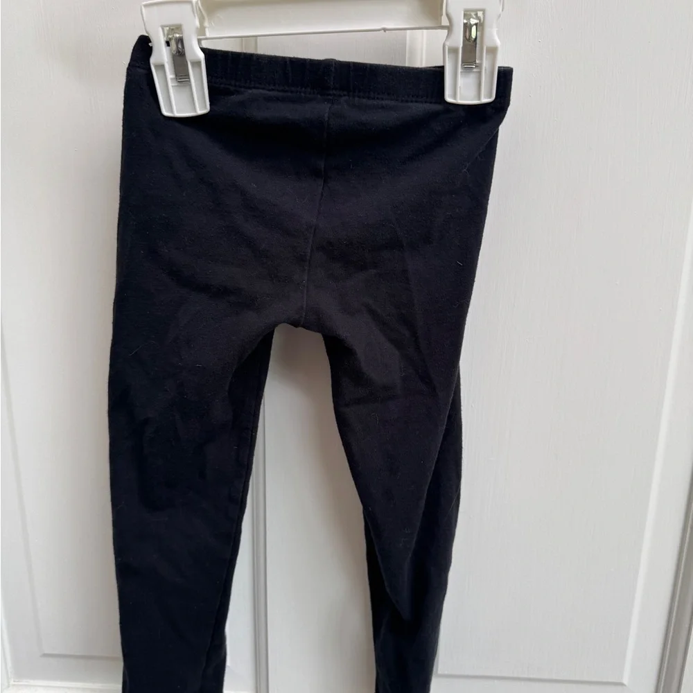 Old Navy 3T Girls Full-Length Black Stretch Leggings Pants